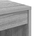 vidaXL Bureau d'écriture Gris sonoma Panneau de particules 60 x 50 x 76 cm