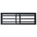 vidaXL Tête de remplacement pour niveleur de jardin 75 x 25 x 6 cm