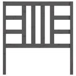 vidaXL Tête de lit Gris 96x4x100 cm Bois massif de pin