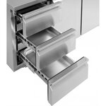 Table réfrigérée négative tropicalisée - 2 portes - sans dosseret - atosa - r290 - acier inoxydable22801360pleine x700x840mm