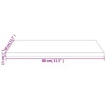 vidaXL Dessus de bureau blanc 80x40x2 5 cm bois massif de pin