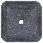 vidaXL Lavabo Gris 40x40x10 cm Marbre