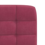 vidaXL Chaises à manger lot de 2 Rouge bordeaux Velours