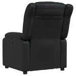 vidaXL Fauteuil de massage inclinable Noir Similicuir