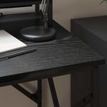 vidaXL Bureau Chêne noir 100 x 50 x 86.5 cm Bois d'ingénierie