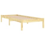 vidaXL Cadre de lit sans matelas bois massif 90x200 cm