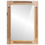 vidaXL Miroir de salle de bain avec miroir Marron 50 x 2 5 x 70 cm