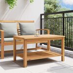vidaXL Table basse Marron 90 x 50 x 45 cm Bois de teck solide