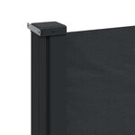 vidaXL Auvent latéral rétractable noir 220x500 cm
