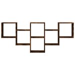 vidaXL Étagère murale chêne fumé 159x18x66 cm bois d'ingénierie