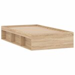 vidaXL Cadre de lit sans matelas chêne sonoma 90x200 cm