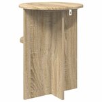 vidaXL Table d'appoint Chêne Sonoma Ø 39 5 x 55 cm Bois d'ingénierie