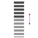 vidaXL Store zèbre noir 50x150 cm largeur du tissu 45 9 cm polyester