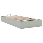 vidaXL Cadre de lit ottoman sans matelas gris clair 80x200 cm velours