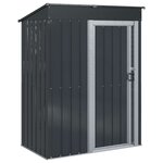 vidaXL Cabanons de jardin Anthracite 137 x 81 x 180 cm Métал