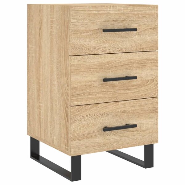 vidaXL Table de chevet chêne sonoma 40x40x66 cm bois d'ingénierie