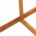 vidaXL Table de Jardin Marron 78 x 46 x 75 cm Bois d'acacia massif