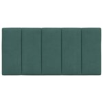 vidaXL Coussin de tête de lit vert foncé 100 cm velours