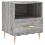 vidaXL Table de chevet sonoma gris 40x35x47 5 cm bois d’ingénierie