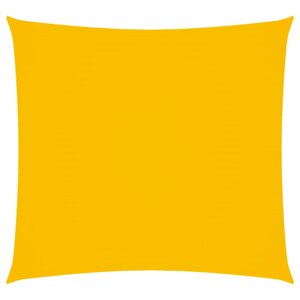 vidaXL Voile de parasol tissu oxford carré 6x6 m jaune