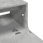 vidaXL Armoire d'évier gris béton 59x37x59 cm Bois d'ingénierie