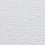 vidaXL Matelas Blanc et Gris 100 x 200 cm Tissu jacquard