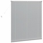 vidaXL Store de Fenêtre avec des rideaux Argenté 80 x 130 cm Aluminium