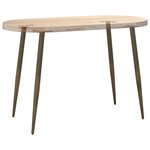 vidaXL Pieds de table console forme conique 4 pièces acier naturel 72-73 cm