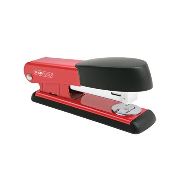 Agrafeuse Bowfin 535 Demi-Bande Éco 26/6 mm 25 Feuilles Rouge RAPESCO