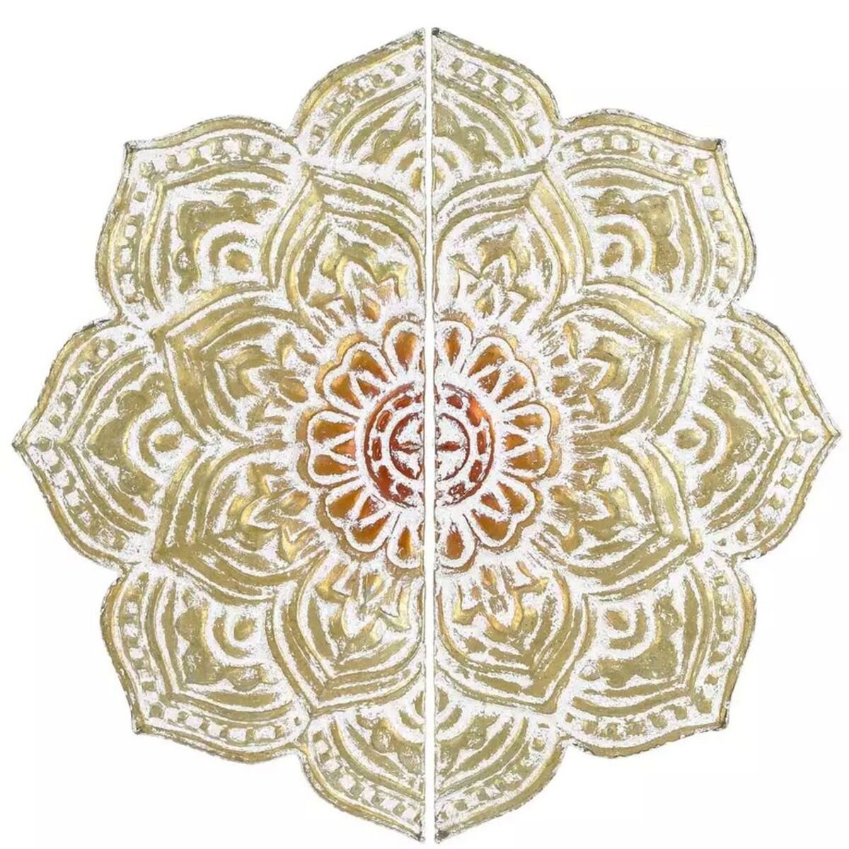 Décoration Murale En Bois Patiné – Chakras Et Posture Sukhasana – MENTA ET LIMON