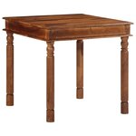 vidaXL Table à manger 80x80x77 cm bois d'acacia solide