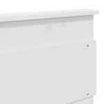 vidaXL Tête de lit Blanc 200 cm Bois d'ingénierie