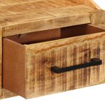 vidaXL Table de nuit 40x30x30 cm en bois brut de manguier