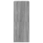 vidaXL Armoire à chaussures 2 tiroirs rabattables sonoma gris