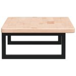 vidaXL Étagère de vasque murale acier et bois de chêne massif