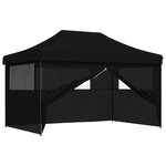 vidaXL Tente de fête 292 x 440 x 315 cm Noir Tissu Oxford