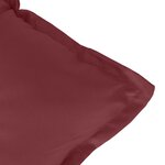 vidaXL Coussins de chaise dossier bas lot de 4 rouge bordeaux mélangé