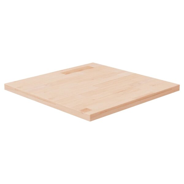 vidaXL Dessus de table carré 50x50x2 5 cm Bois chêne massif non traité