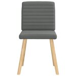 vidaXL Chaises à manger lot de 4 gris foncé tissu