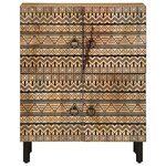 vidaXL Buffet 60x33 5x75 cm bois de manguier brut massif