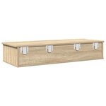 vidaXL Étagère murale avec tiroirs chêne sonoma bois d'ingénierie
