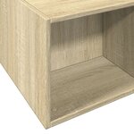 vidaXL Cadre de lit chêne sonoma 160x200 cm bois d'ingénierie