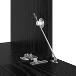 vidaXL Meuble TV avec stockage avec porte 8 Pièces Chêne Noir 60 x 30 x 30.5 cm