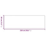 vidaXL Tapis de couloir aspect sisal taupe 80x250 cm