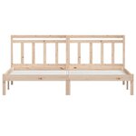 vidaXL Cadre de lit Bois de pin massif 200x200 cm