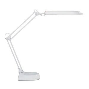 Lampe de bureau LED MAULatlantic sur socle Blanc MAUL