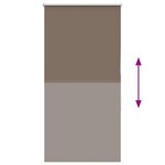 vidaXL Store enrouleur occultant café 80x150cm largeur du tissu 75 7cm
