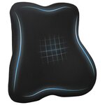 vidaXL Oreiller avec oreiller Réglable Noir 40 x 40 x 11 cm Avec filet