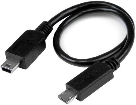 Adaptateur Convertisseur Startech Micro USB vers Mini USB 0.2m