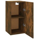 vidaXL Meuble TV Chêne fumé 30 5x30x60 cm Bois d'ingénierie